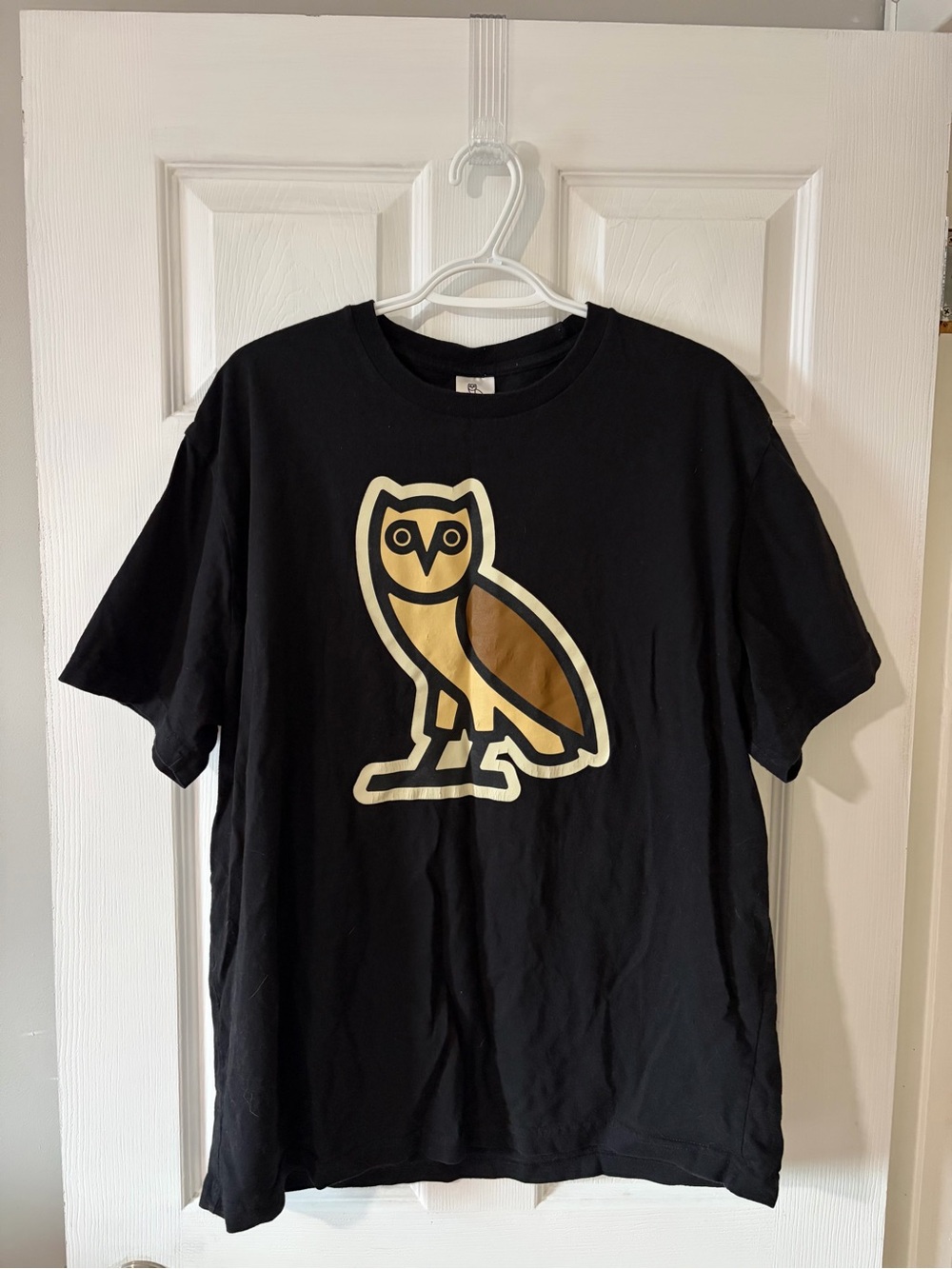 Black OVO T-Shirt with Owl Logo